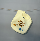 Yellow Sailing Printed Baby Bib