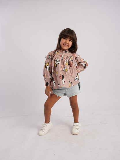Minnie Mouse Girls Blouse