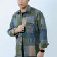 Green Squares Men Wool Shirt