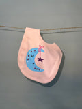 Peach Moon Printed Baby Bib