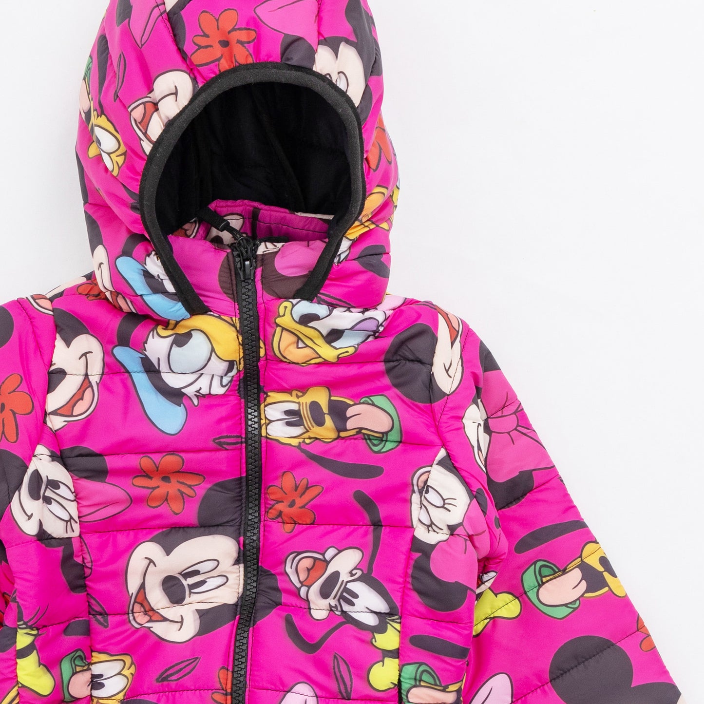 Pink Disney Hooded Bomber Jacket