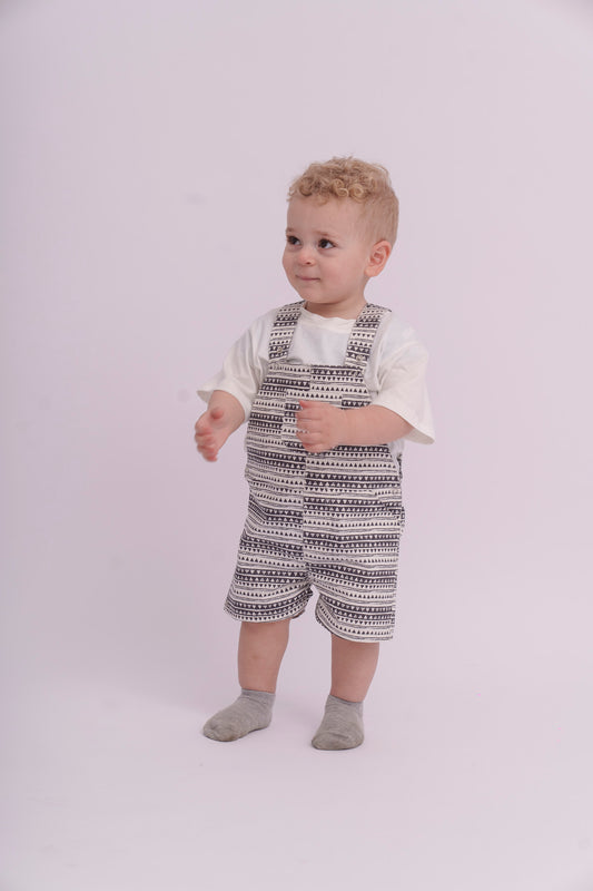 Triangle BabyBoy Top and Salopette 2 Piece Set