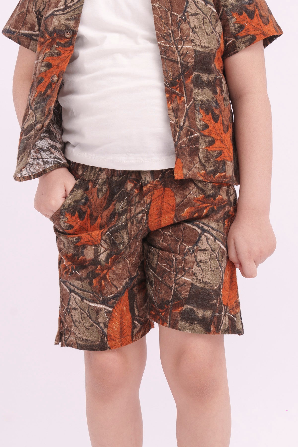 Leaves Linen Boys Summer Set