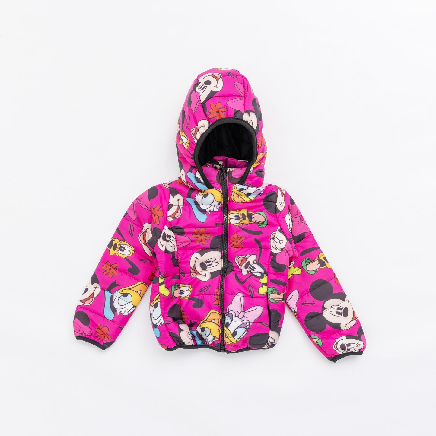 Pink Disney Hooded Bomber Jacket