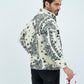 Aztec Men Fur Jacket With Pocket - White