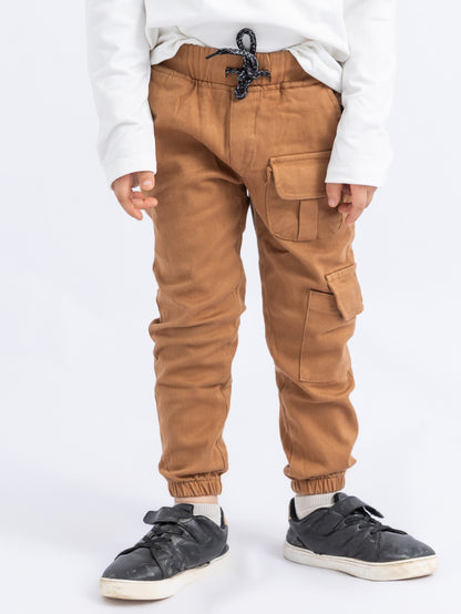 Brown Cargo Pants with Pockets