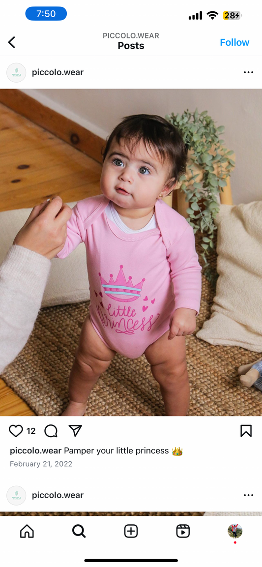 Baby Little Princess Longsleeve Bodysuit