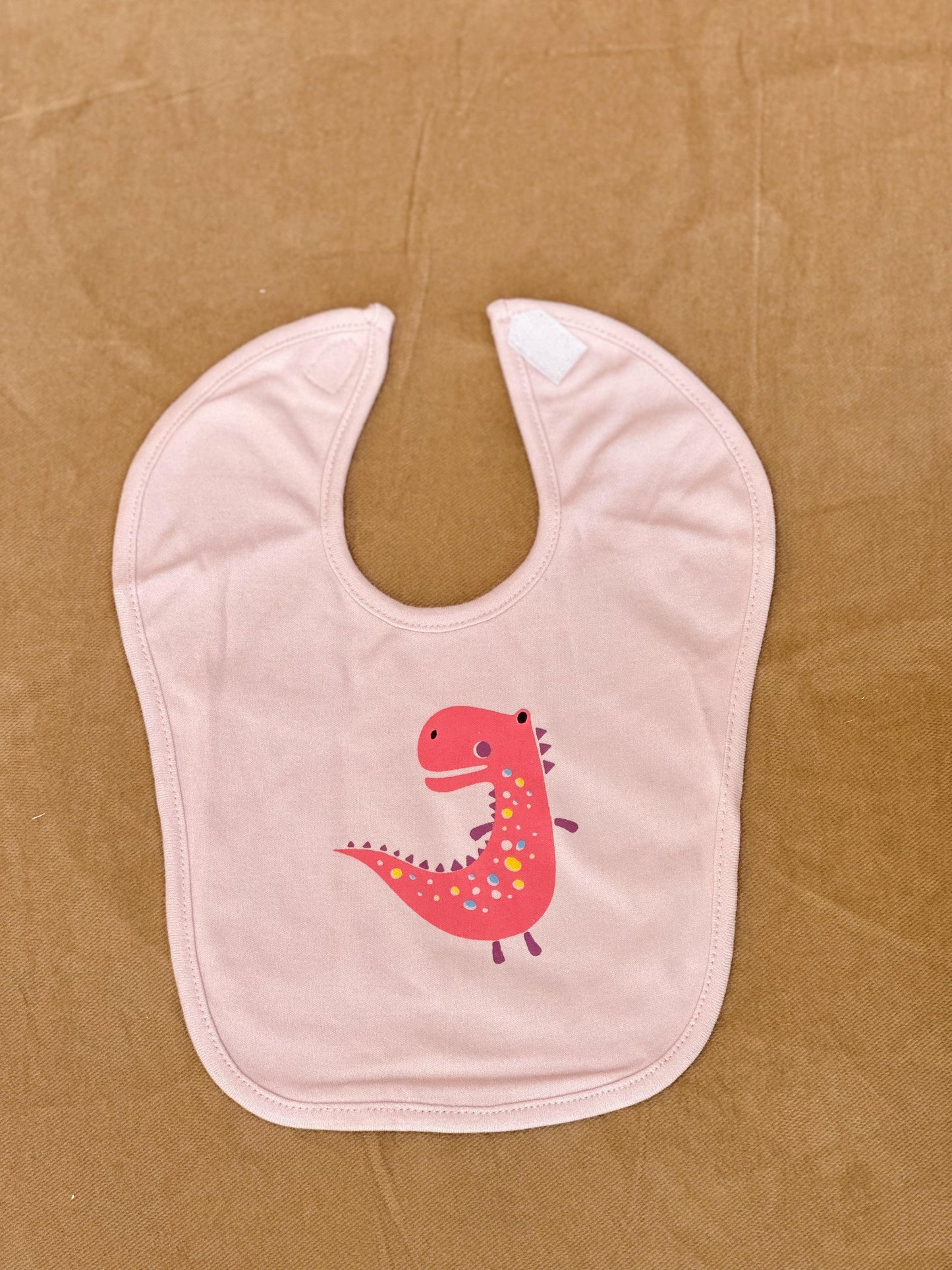 Pink Terix Printed Baby Bib