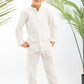 White Boys Linen Set