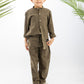 kakhi Boys Linen Set