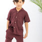 Maron Boys Linen Set