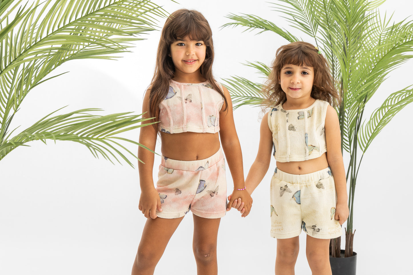 Butterflies Textured Girls Set