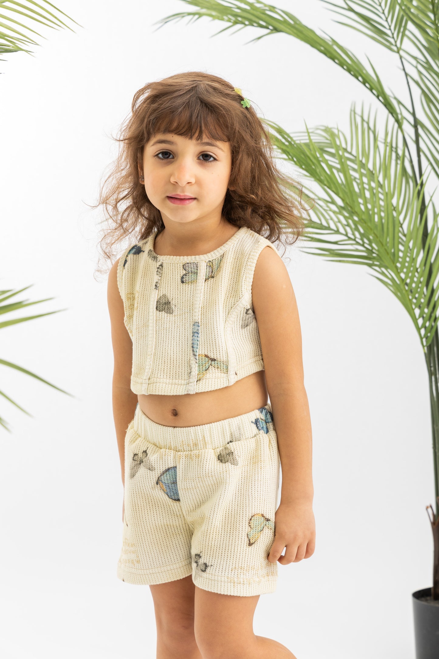 Butterflies Textured Girls Set