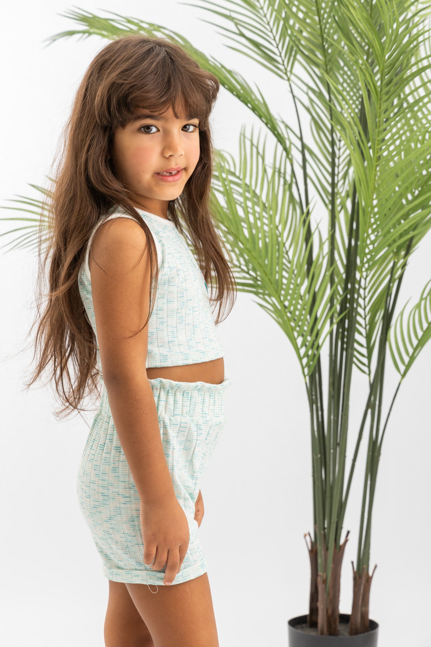 Striped Cotton Girls Set