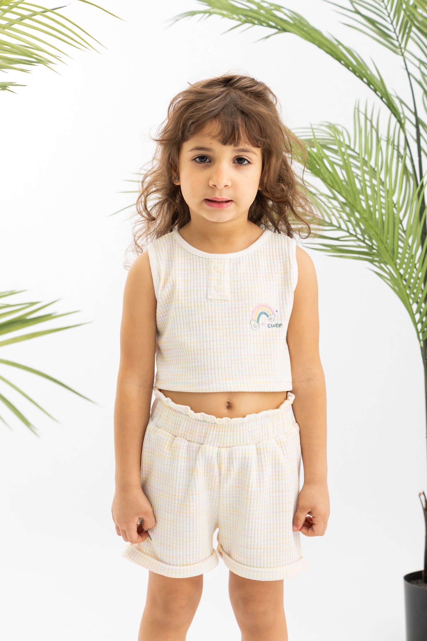 Striped Cotton Girls Set