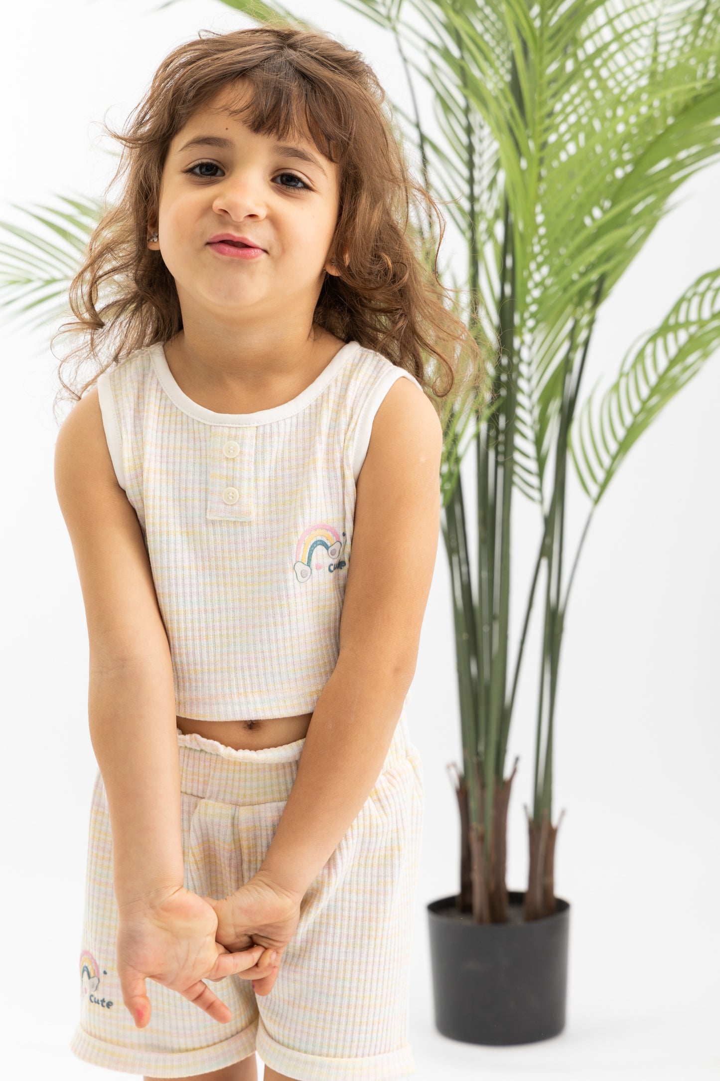 Striped Cotton Girls Set