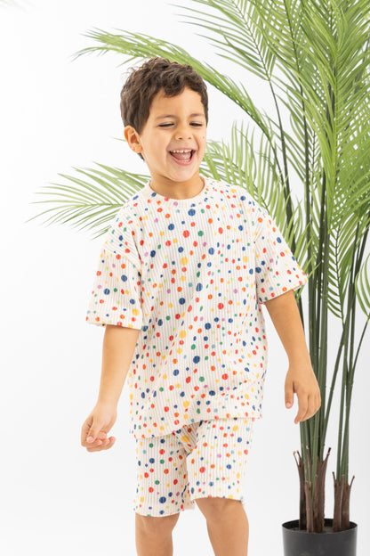 Colorful Dotted Boys Set