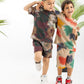 Tie Dye Boys Set-Maron