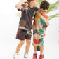 Tie Dye Boys Set-Maron