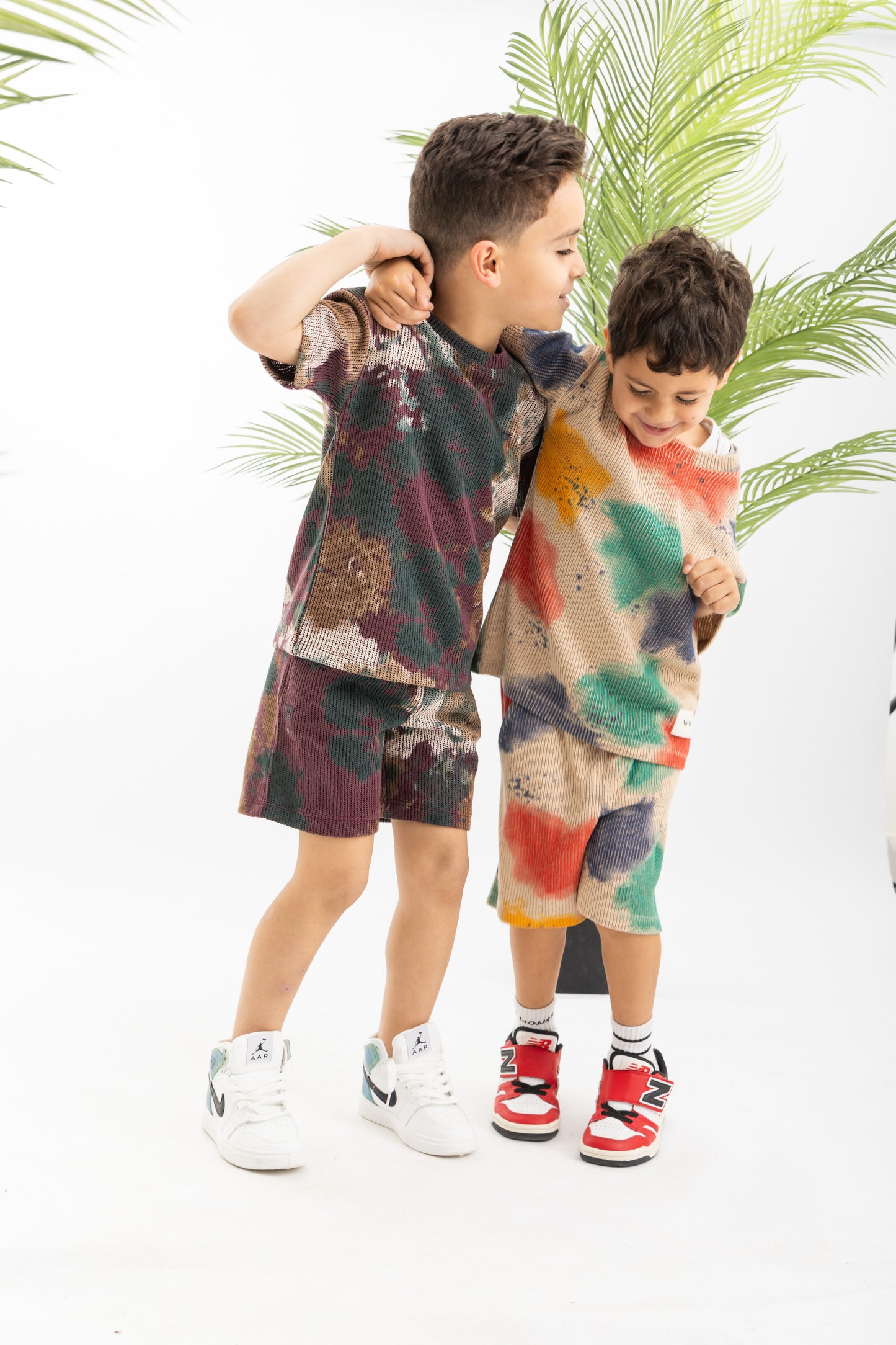 Tie Dye Boys Set-Maron