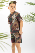 Tie Dye Boys Set-Maron