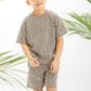 Black Textured Boys Set