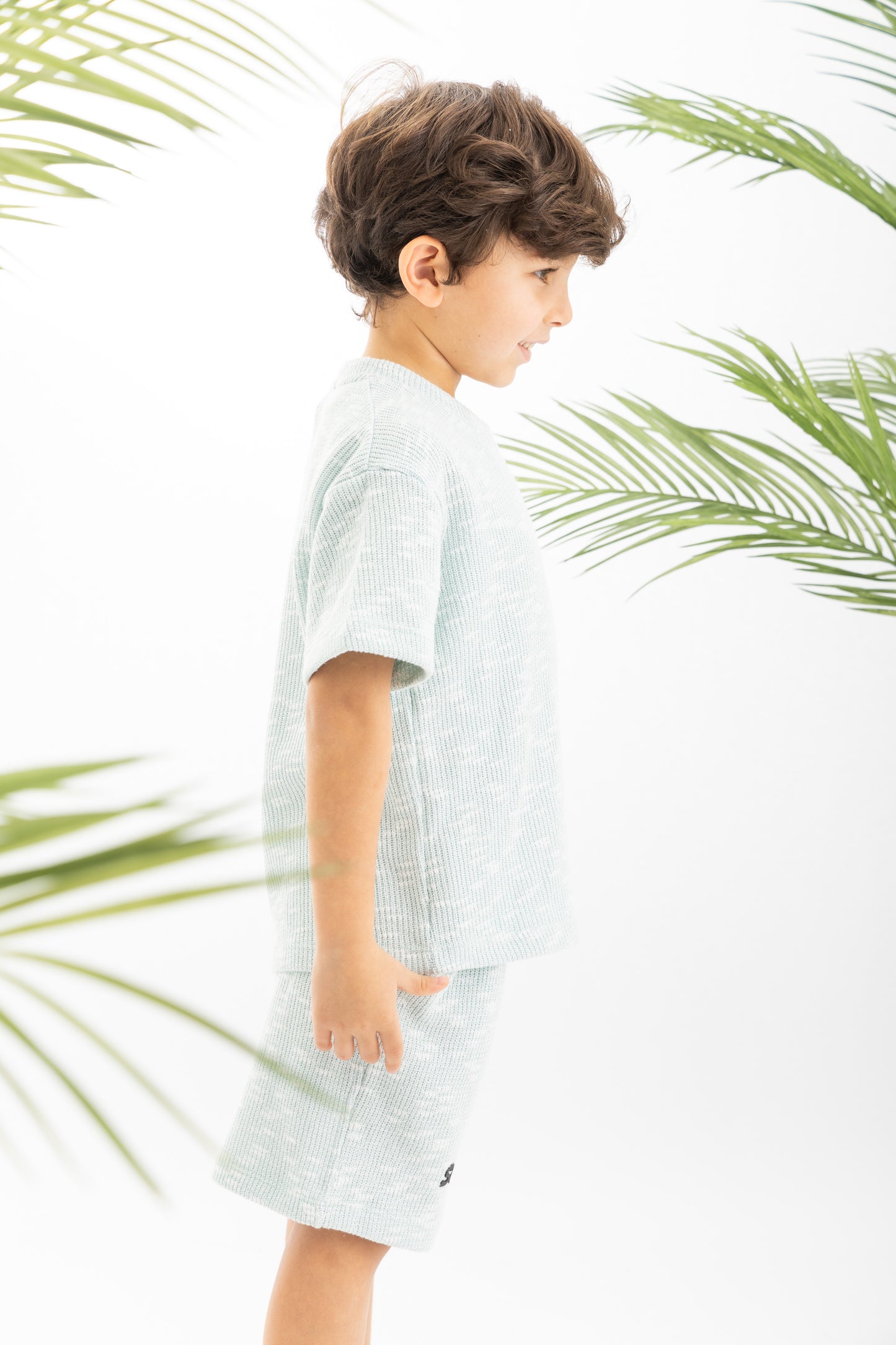 Mint Textured Boys Set