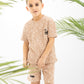 Beig Textured Boys Set