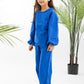 Blue Girls Linen Set