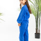 Blue Girls Linen Set