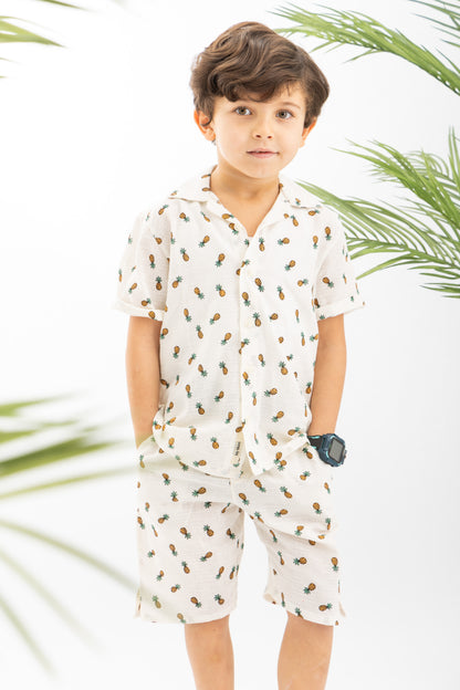 Pineapple Print Boys Set