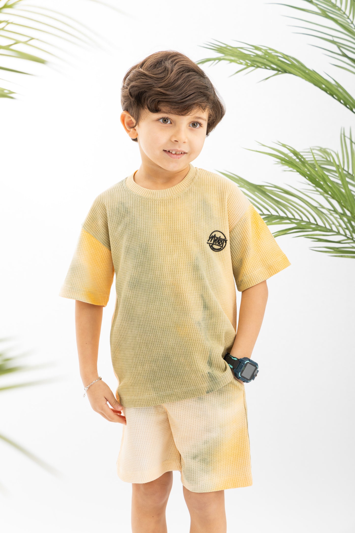 Tie Dye Boys Set-Yellow