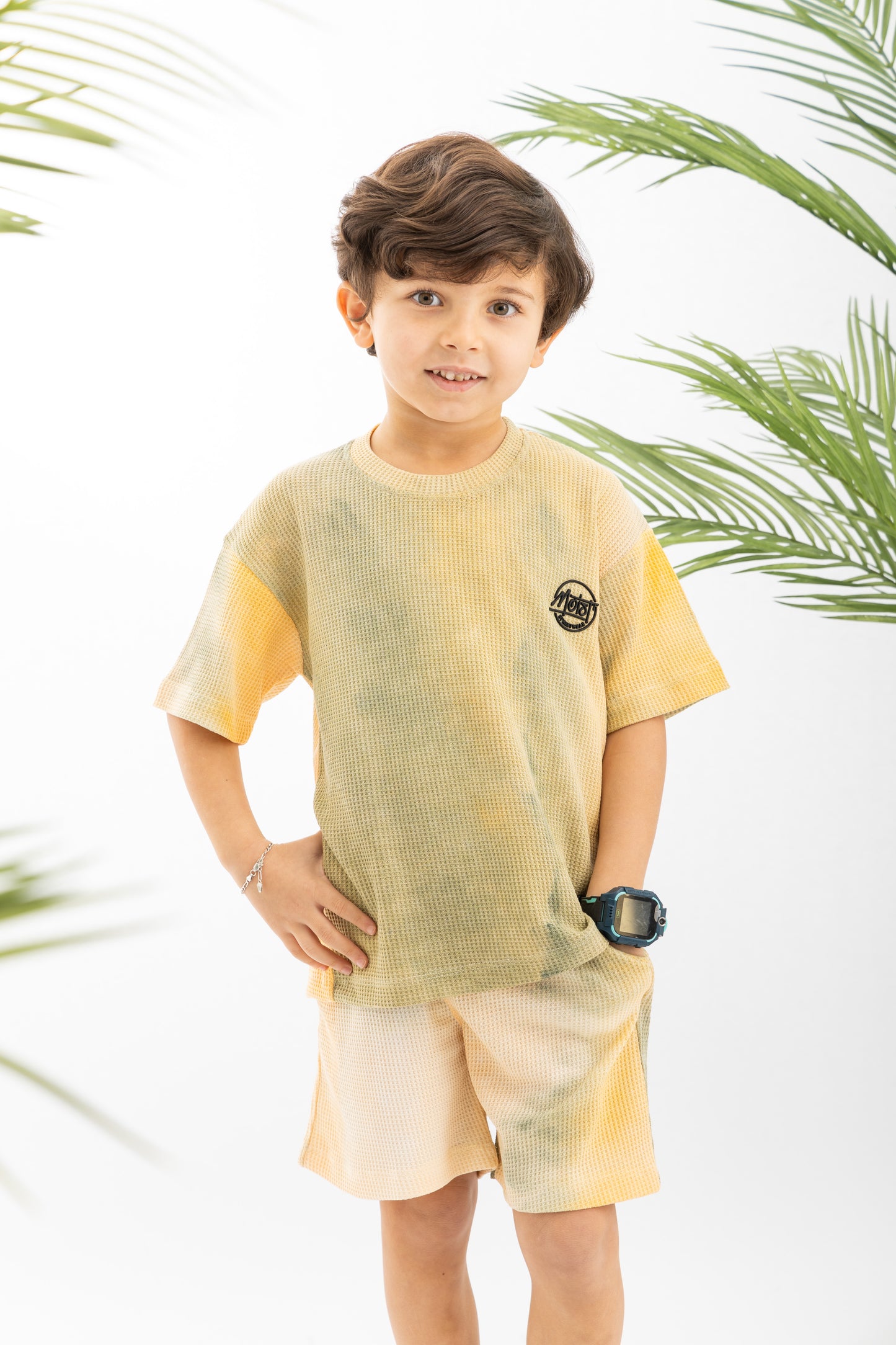 Tie Dye Boys Set-Yellow