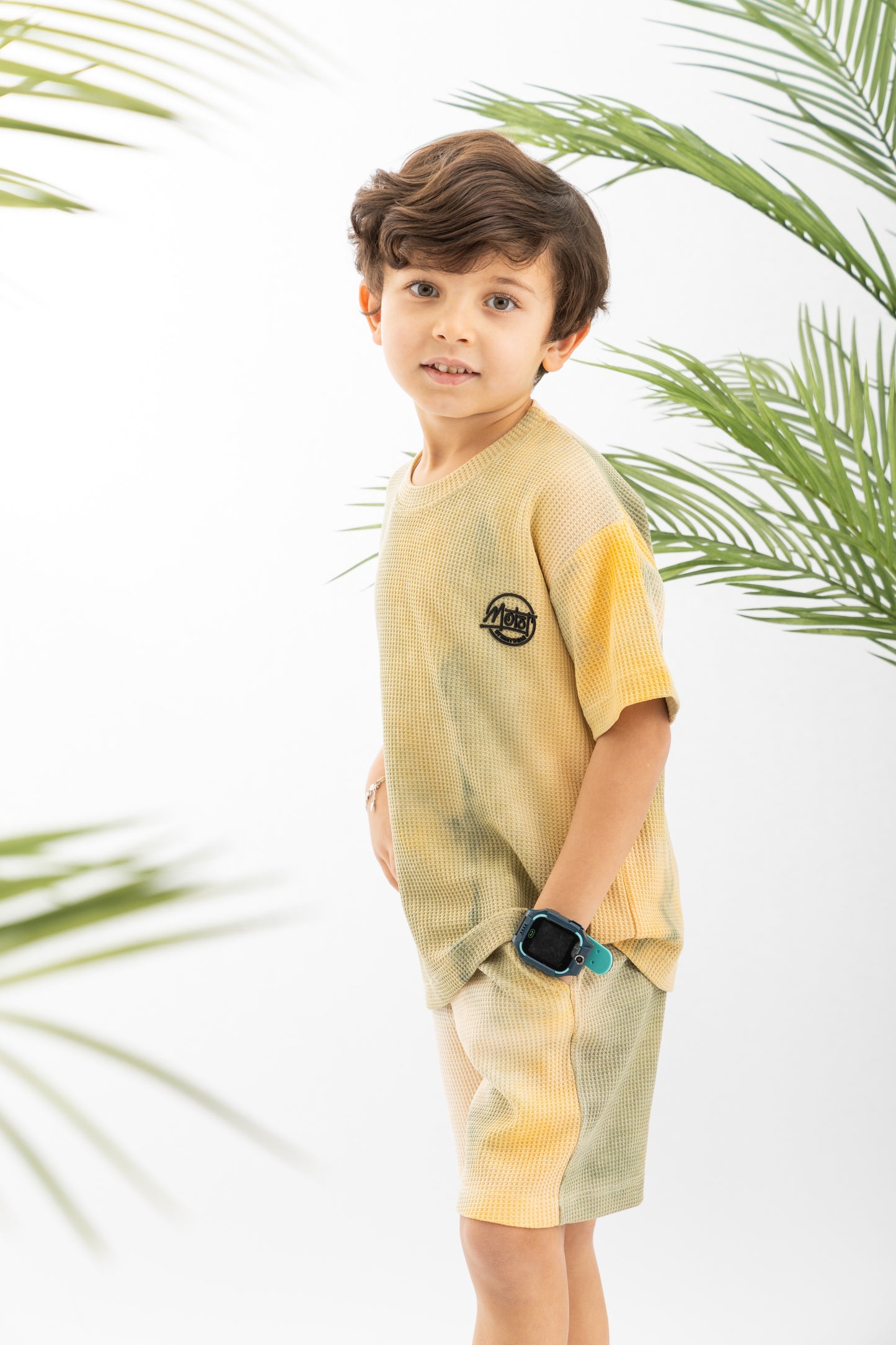 Tie Dye Boys Set-Yellow