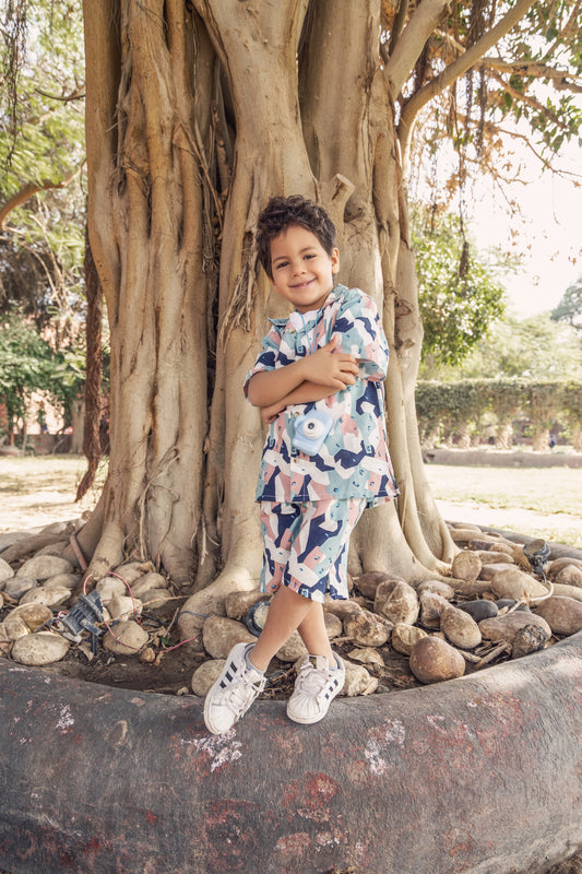 Shapes Linen Boys Summer Set