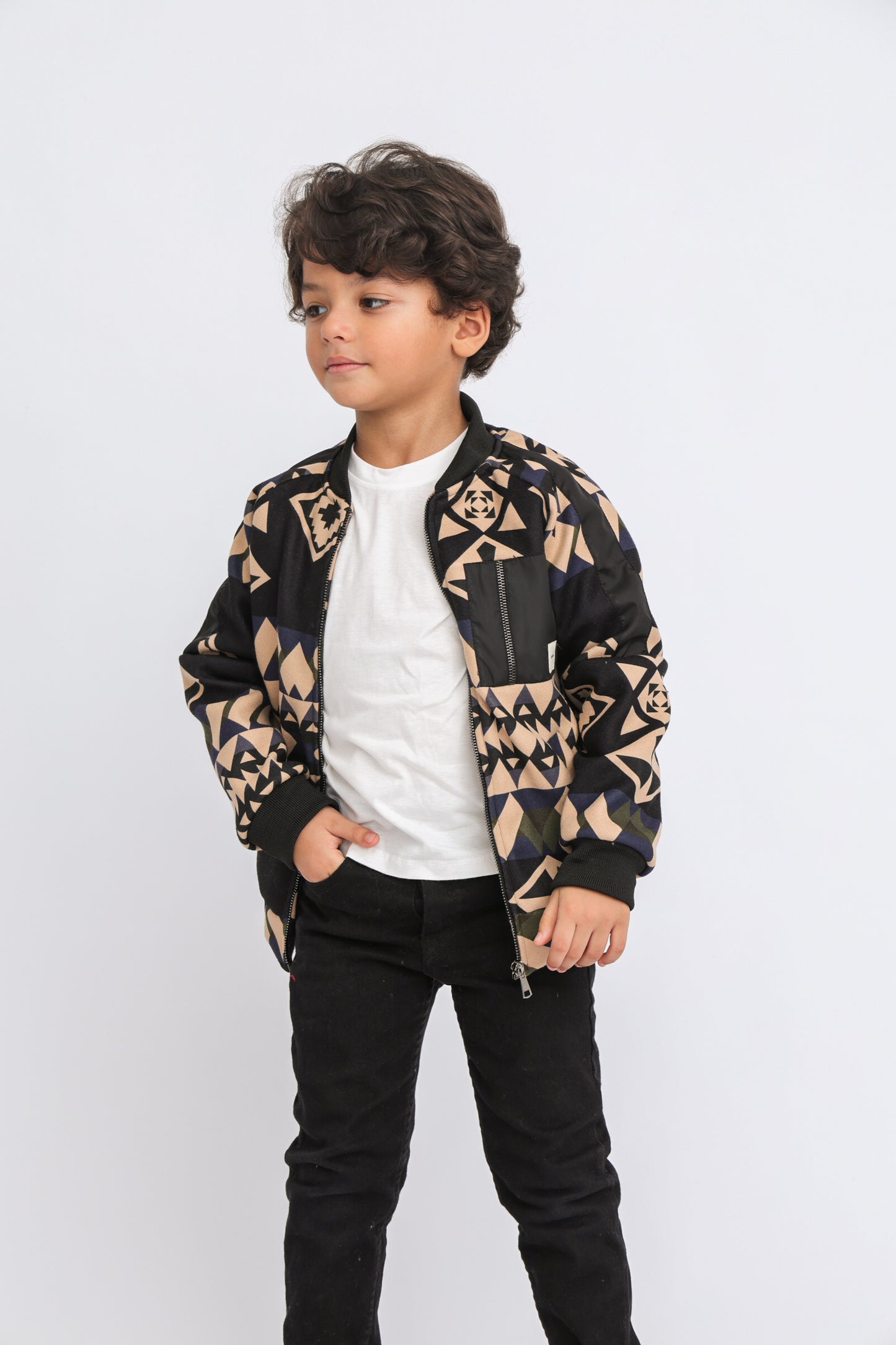 Cuts Quilted Printed Jacket